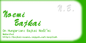 noemi bajkai business card